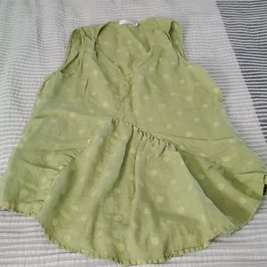 Womens Size Large Cut Loose Linen Shirt